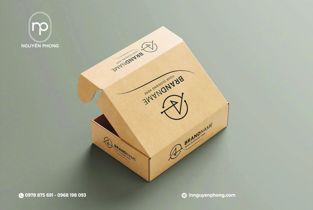 Hộp quà Kraft gấp gọn tiện lợi